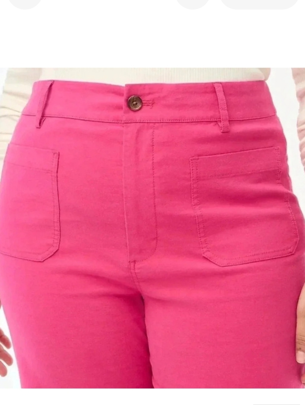 J. Crew Lizzy High Rise "Vintage Berry" Wide-Leg Jeans - Picture 13 of 14